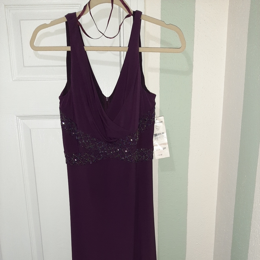 Stunning eggplant colored dress